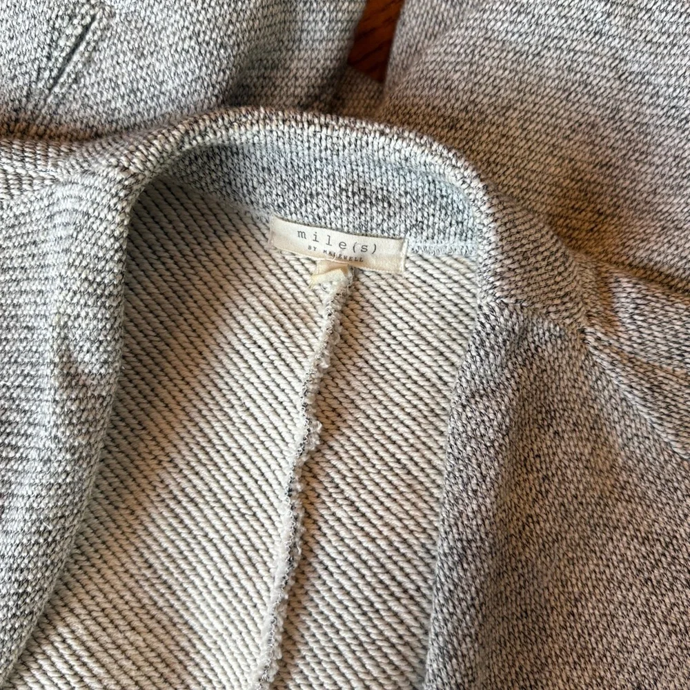 Madewell Textured Open Front Jacket Gray Minimalist Blazer M - Picture 14 of 15